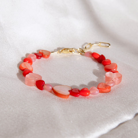 Rote Herzen Armband